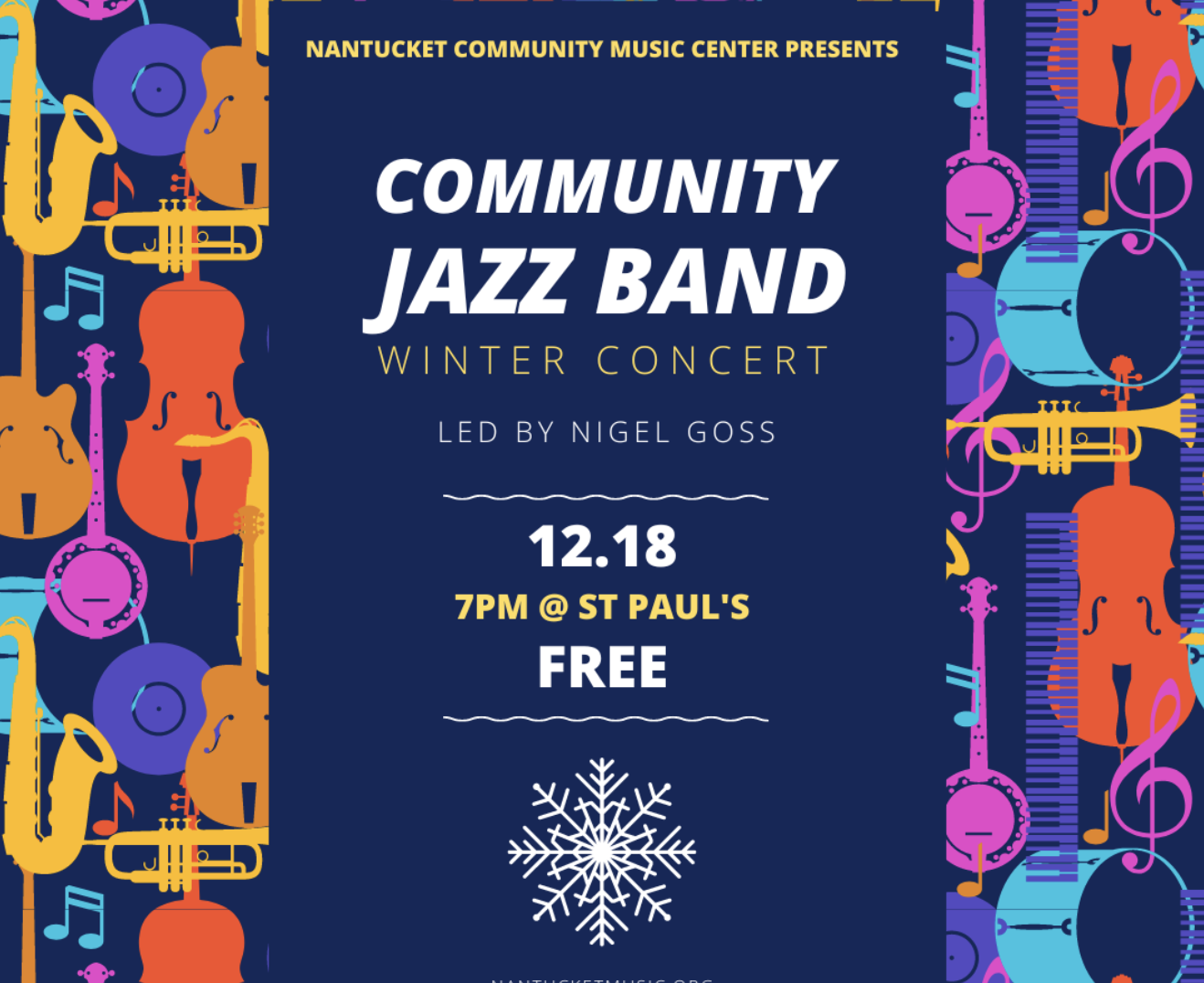 Community Jazz Band Winter Concert Nantucket Events