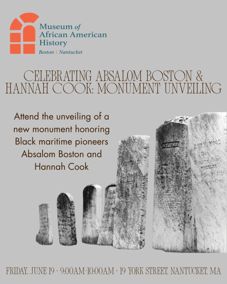Celebrating Absalom Boston & Hannah Cook: Monument Unveiling