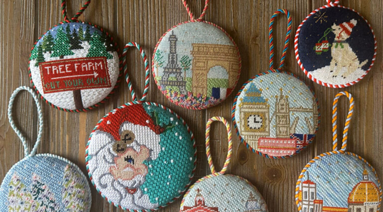 Needlepoint Round Ornament Finishing: July with Meg Fielder