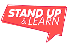 Stand up & Learn Logo